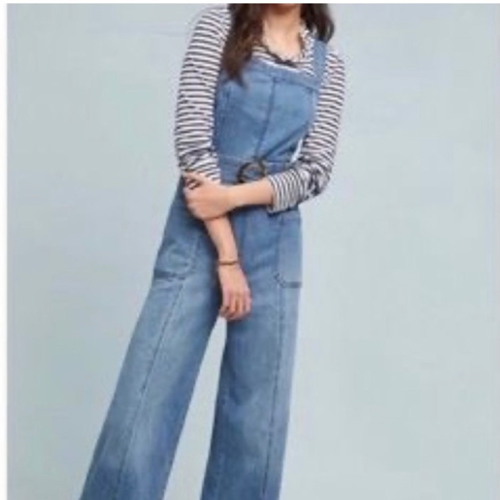 Anthropologie Denim Jumper with Belt size 10 - Picture 6 of 6